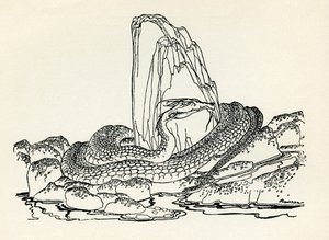 Laidly Solucan by Arthur Rackham