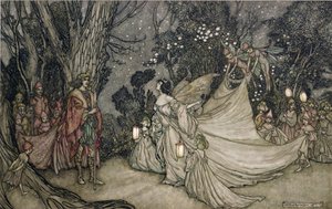 Oberon ve Titania'nın Buluşması by Arthur Rackham