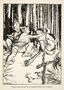 Dev, yanında oturana, Little Brother & Little Sister and Other Tales by the Brothers Grimm, pub.1917