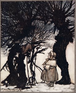 Onu uyardılar .., Kensington Bahçeleri'ndeki Peter Pan'dan JM Barrie (1860 - 1937), pub. 1906 by Arthur Rackham