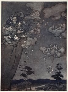 Yeni ayları gökyüzüne asan ve eskilerini yıldızlara bölen eski bir squaw ruhu tarafından yönetildiler, Washington Irving, pub tarafından Rip Van Winkle