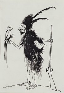 Ting-a-Ting Tang Zavallı Yaşlı Robinson Crusoe by Arthur Rackham
