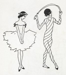 iki dansçı by Arthur Rackham