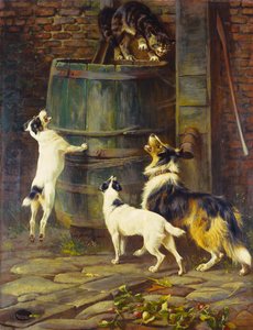 Sadece Oynamak İstiyoruz (tuval üzerine yağlı boya) by Arthur Wardle
