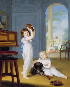 Emily ve George Mason, c.1794-95 (tuval üzerine yağlı boya)