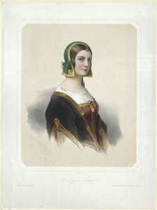 Agnes Sorel (baskı) by Artist Unknown
