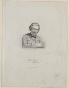 Albert Brachvogel (baskı) by Artist Unknown