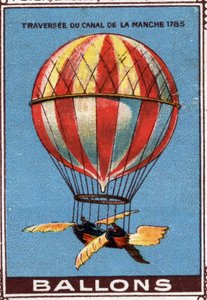 Manş Kanalı geçişi sırasında balon by Artist Unknown