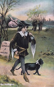 Dick Whittington Londra yolunda (baskı) by Artist Unknown