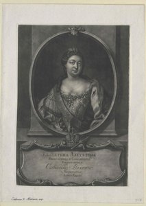 Rusya İmparatoriçesi I. Catherine by Artist Unknown