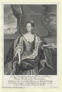 Friederike Henriette Prenses Anhalt-Bernburg by Artist Unknown