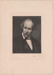 Friedrich Hebbel (baskı) by Artist Unknown