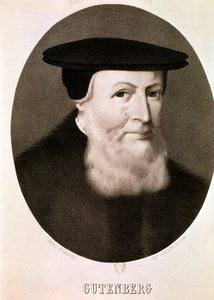 GUTENBERG Johannes: Portre (gravür) by Artist Unknown