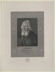 Hieronymus Holzschuher (baskı) by Artist Unknown
