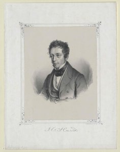 Johannes Carsten Hauch (baskı) by Artist Unknown
