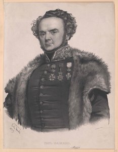 Joseph Paul Gaimard (baskı) by Artist Unknown