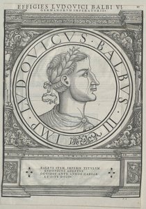 Fransa Kralı Stammerer Louis II (baskı) by Artist Unknown