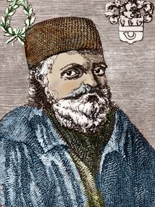 Nicolas Flamel (gravür) by Artist Unknown