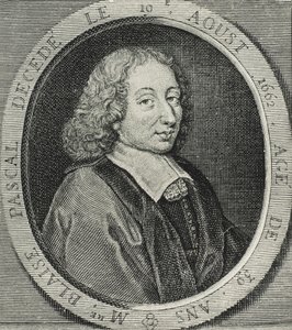 PASCAL, Blaise (1623-1662). Fransız matematikçi, fizikçi ve filozof. Gravür