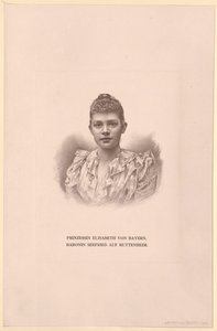 Bavyera Prensesi Elisabeth (baskı) by Artist Unknown