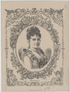 Wilhelmine Mitterwurzer (baskı) by Artist Unknown