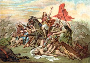 Tolbiac Savaşı (Clovis'in dönüşümü) by Ary (after) Scheffer