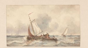 Denizde gemiler by Ary Pleijsier (signed by artist)