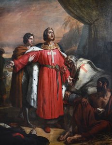 Fransızca: Saint Louis visiterant les pestiférés by Ary Scheffer