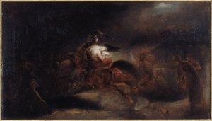 Lénore, les morts vont vite, yaklaşık 1830 (tuval üzerine yağlıboya) by Ary Scheffer