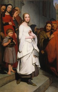 Marguerite Kiliseden Ayrılma, 1838 by Ary Scheffer