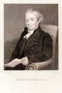 Noah Webster: Amerikalı sözlük yazarı (gravür) by Asher Brown Durand
