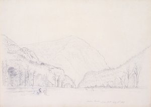 Notch House, White Mountains, New Hampshire, 1839 (kağıt üzerinde grafit) by Asher Brown Durand