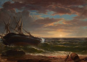 Karaya Oturmuş Gemi by Asher Brown Durand