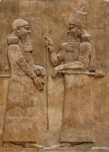 Sargon II ve ileri gelen, Kral Sargon