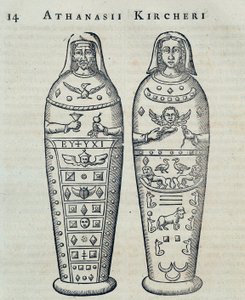 Mumyalar - Athanase Kircher tarafından “” Sphynx mystagoga” da by Athanasius Kircher