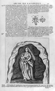 Bakire ve çocuk, 1678 by Athanasius Kircher