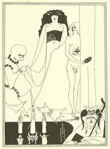 Herodias (litografi) by Aubrey (after) Beardsley