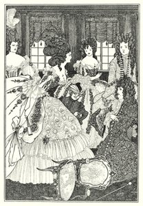 Beaux ve Belles Savaşı (gravür) by Aubrey (after) Beardsley