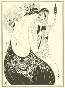 Tavus Kuşu Etek (litografi) by Aubrey (after) Beardsley
