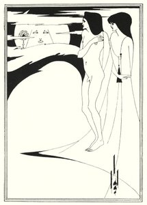 Aydaki Kadın (gravür) by Aubrey (after) Beardsley