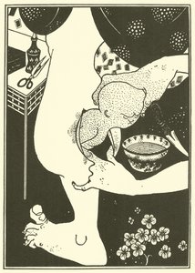 Bacağın Buzağının Doğuşu by Aubrey Beardsley