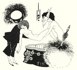 Kuyruk parçası için tasarım by Aubrey Beardsley