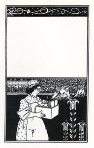 HD Traill'in 'The Barbarous Britishers' kapağı için tasarım by Aubrey Beardsley