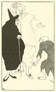 Don Juan, Sganarelle ve Dilenci by Aubrey Beardsley