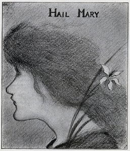 Selam Mary (kalem) by Aubrey Beardsley