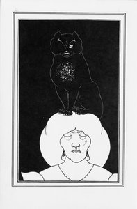 Kara kedi hikayesi için örnek Edgar Allan Poe, 1894-1895 by Aubrey Beardsley