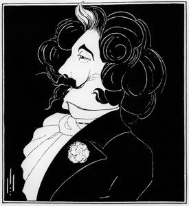 James McNeill Whistler (1834-1903) (çizim) by Aubrey Beardsley