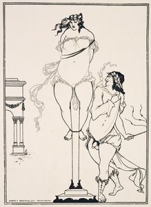 Juvenal Kırbaçlanan Kadın,1896 (gravür) by Aubrey Beardsley