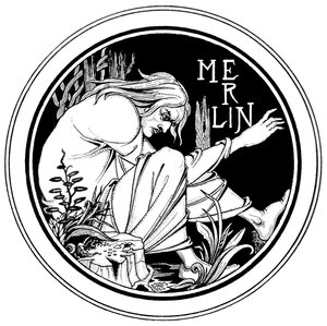 Merlin, Sir Thomas Malory tarafından 'Le Morte d'Arthur'dan bir örnek, 1893-94