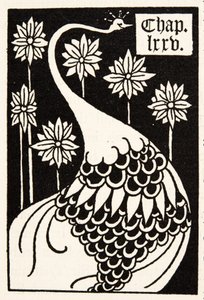 Peacock, Bölüm Başlığı by Aubrey Beardsley
